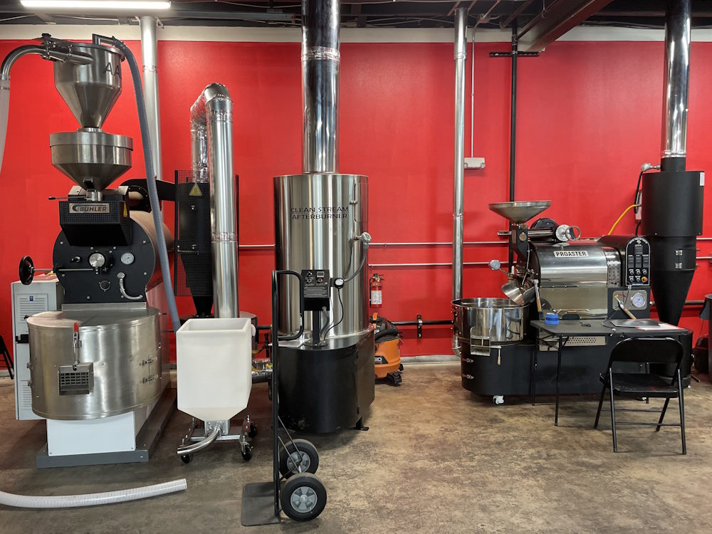 Machines in First Crack's co-roasting facility.